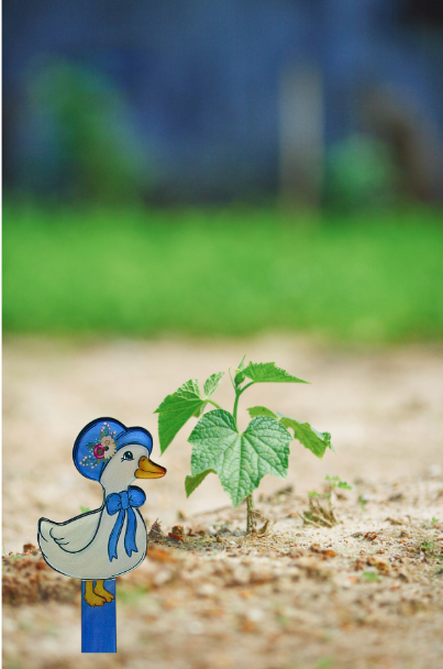 Acrylic-Goose Shaped Sublimated Plant Stake
