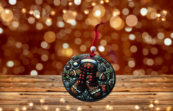 Round Shaped Sublimated Ornament