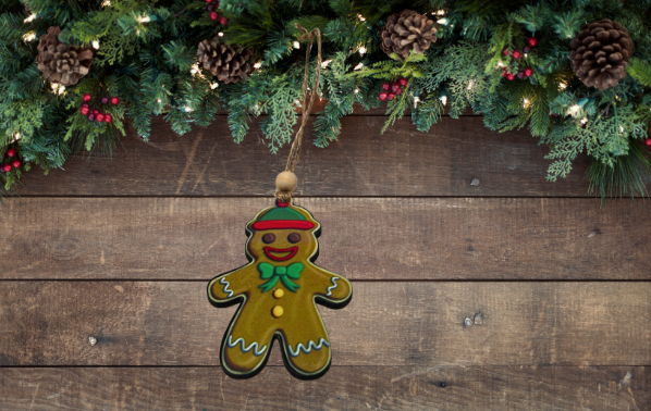 MDF- Gingerbread with Beanie Shaped Sublimated Ornament