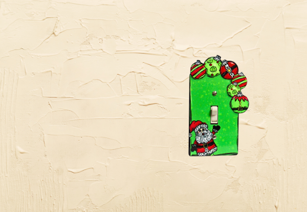 Christmas Bulbs Shaped Sublimated Light Switch Cover