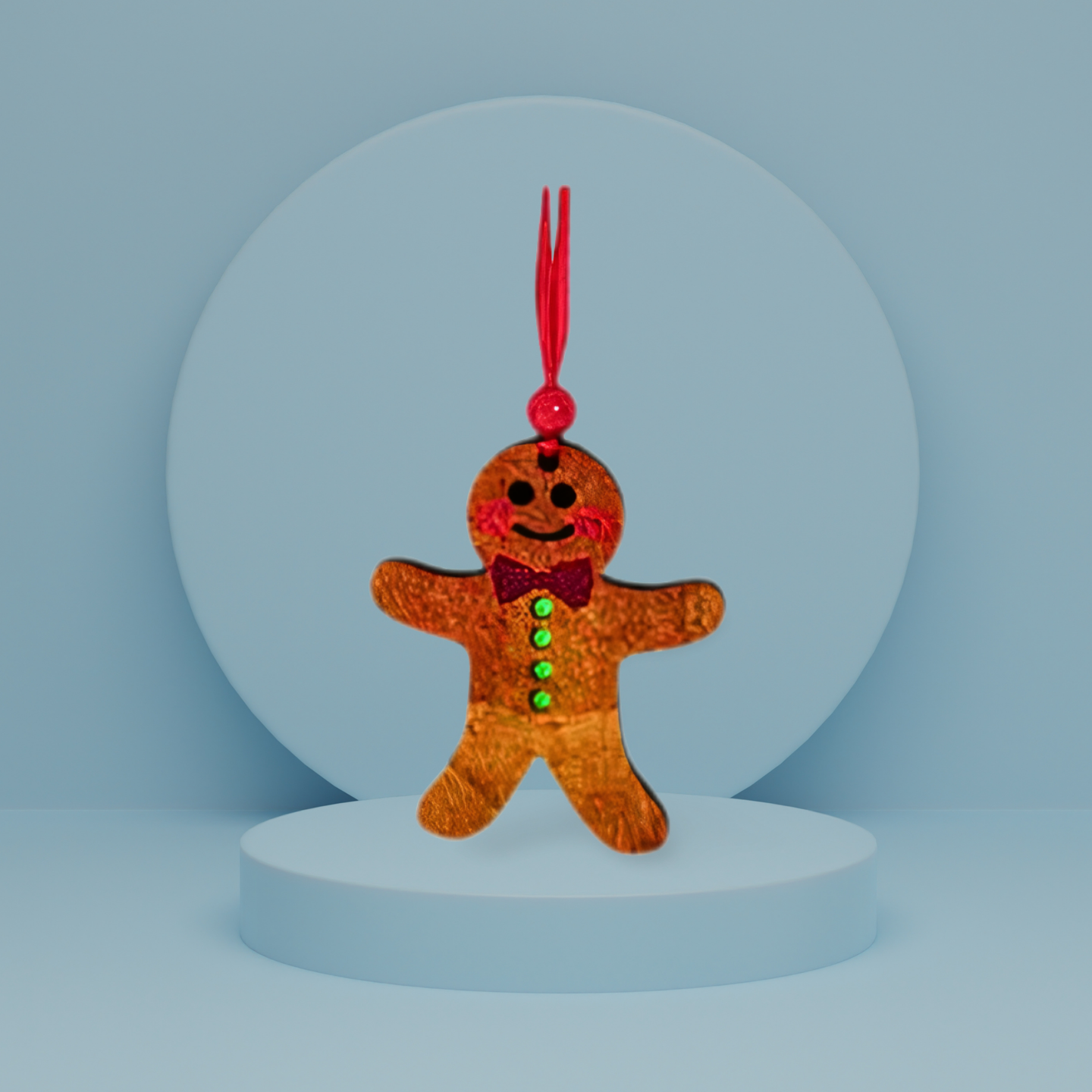 Gingerbread Man Shaped Sublimated Ornament