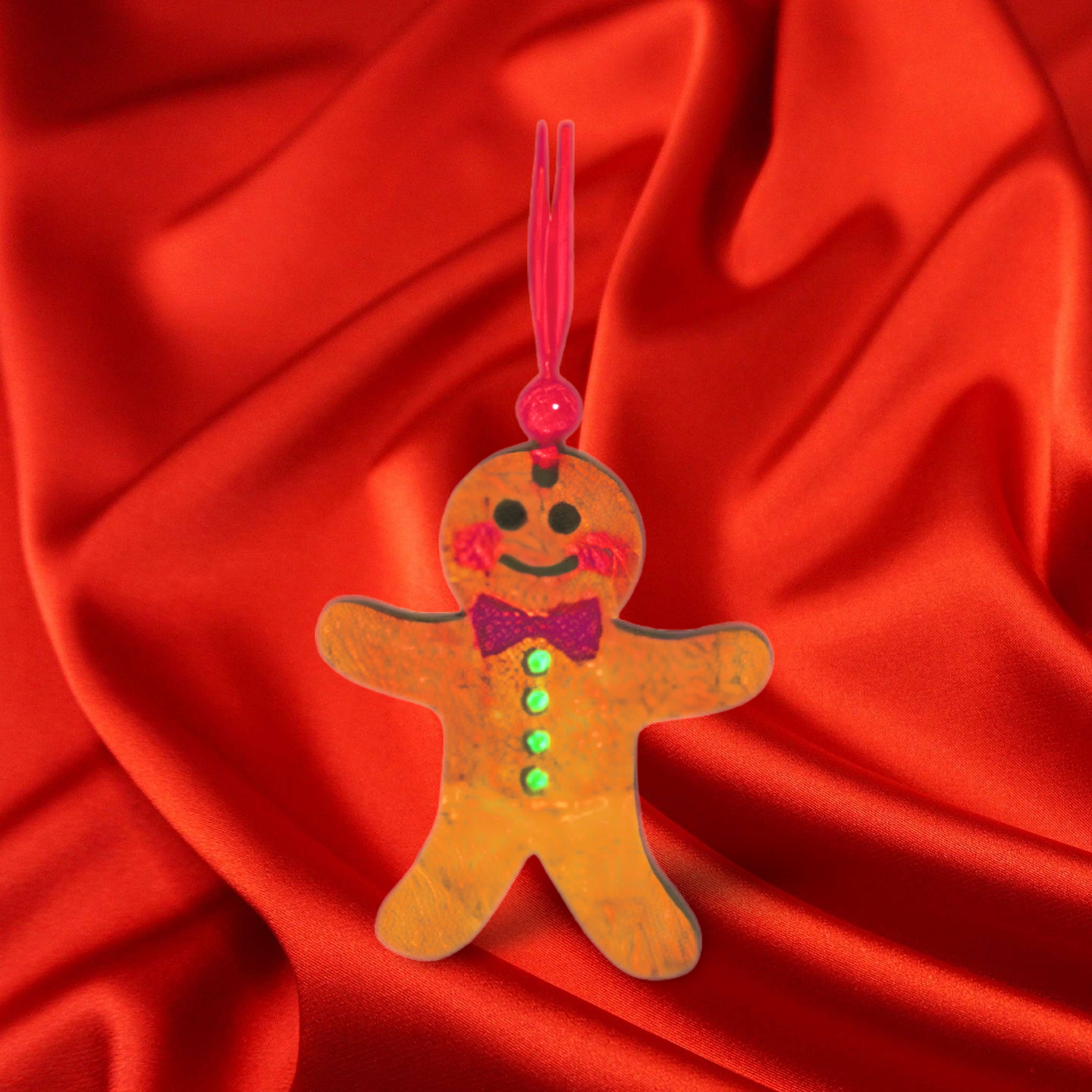 Gingerbread Man Shaped Sublimated Ornament