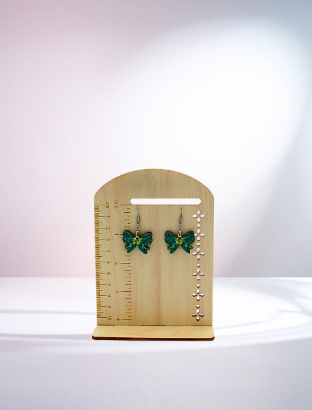 MDF-Bow Shaped Sublimated Earrings 1 inch
