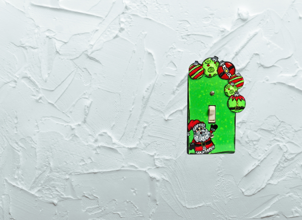 Christmas Bulbs Shaped Sublimated Light Switch Cover