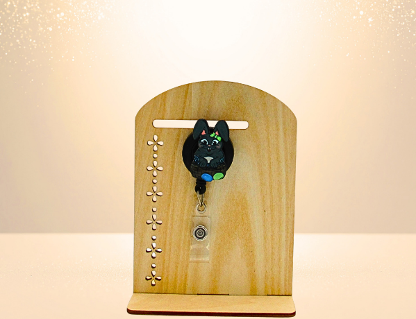 MDF-Bunny Shaped Sublimated Badge Reel Basket