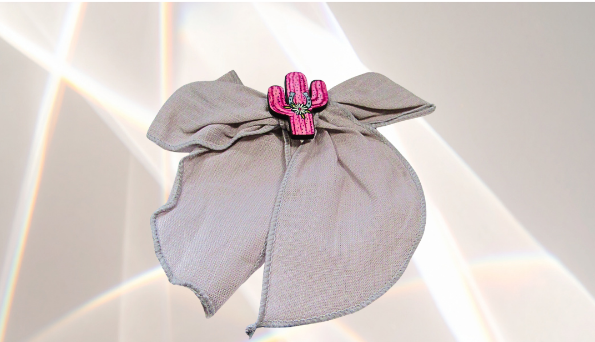 5" Girls Cotton Hair Bow with MDF Shaped Sublimated Center (Southwestern)