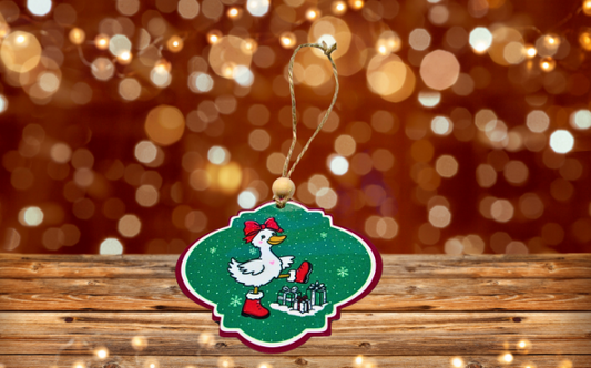 MDF-Bulb Shaped Sublimated Christmas Ornament
