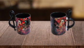 11 oz. Colored Sublimated Mug with Spoon