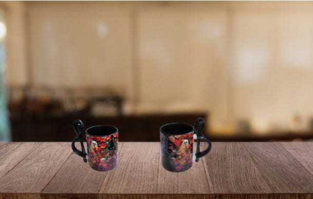 11 oz. Colored Sublimated Mug with Spoon