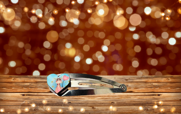 2 Inch Snap Metal Hair Barrette with MDF Sublimated Center