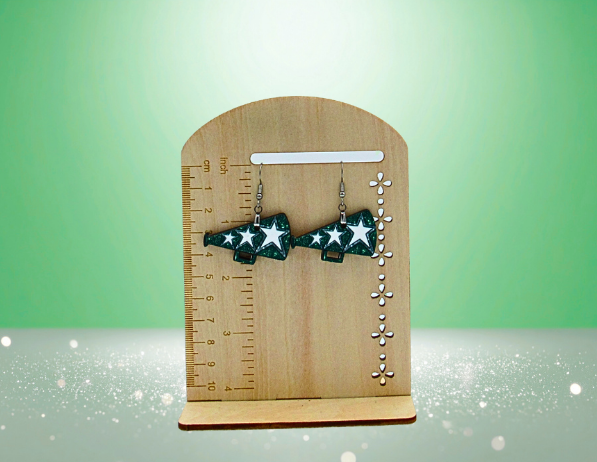 MDF-Megaphone Shaped Sublimated Earrings 1.5 inch
