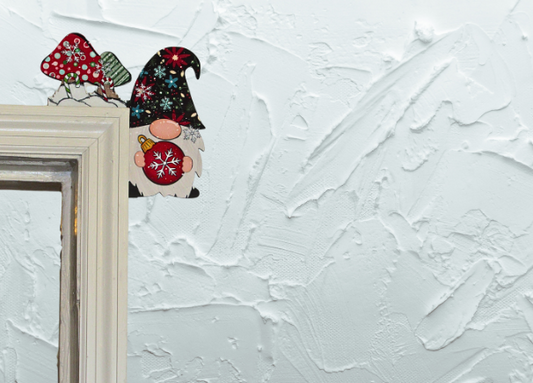 Gnome Shaped Sublimated Corner Sitter