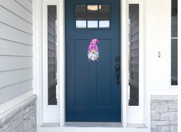 Gnome Shaped Sublimated Door Hanger