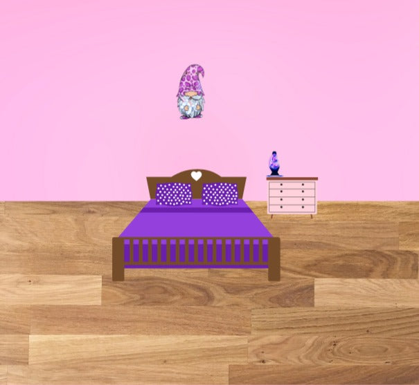 Gnome Shaped Sublimated Door Hanger