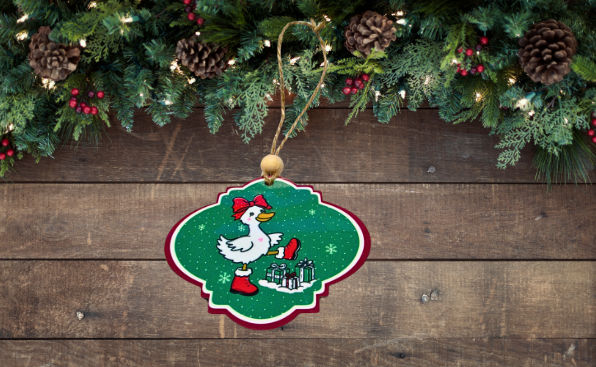 MDF-Bulb Shaped Sublimated Christmas Ornament