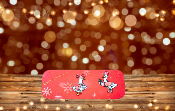MDF-Rectangle Shaped Sublimated Barrette Christmas