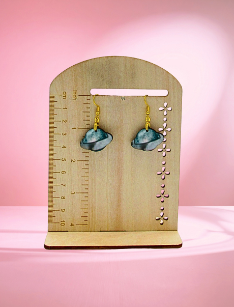 MDF-Planet Shaped Sublimated Earrings 1 inch