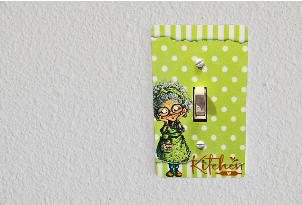 MDF-Standard Shaped Sublimated Light Switch Plate