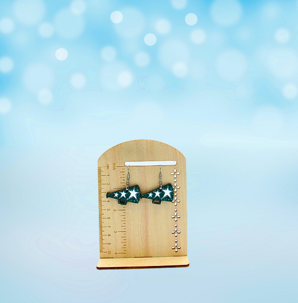 MDF-Megaphone Shaped Sublimated Earrings 1.5 inch