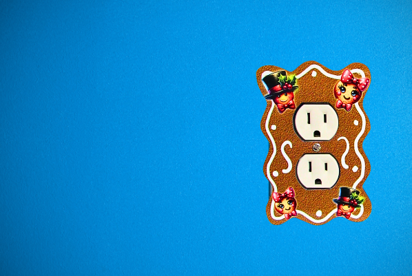 Wavy Edge Shaped Sublimated Outlet Cover