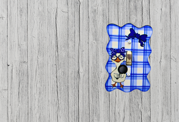 MDF-Wavy Edge Shaped Sublimated  Switch Plate Cover