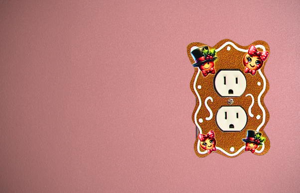 Wavy Edge Shaped Sublimated Outlet Cover