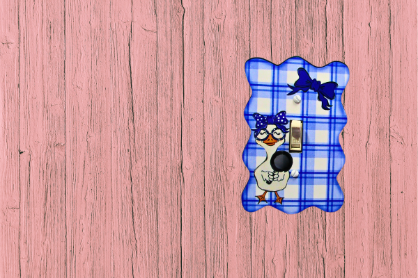 MDF-Wavy Edge Shaped Sublimated  Switch Plate Cover