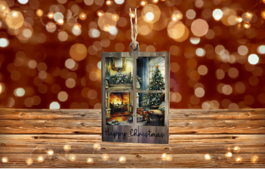 Window Shaped Sublimated Ornament