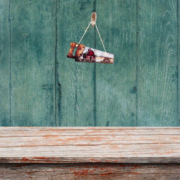 Handsaw Shaped Sublimated Door Hanger