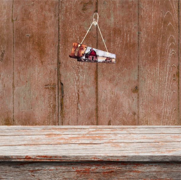 Handsaw Shaped Sublimated Door Hanger