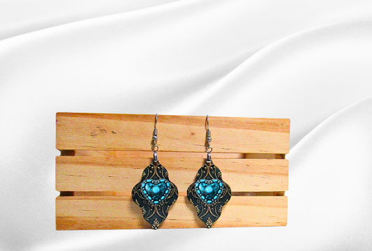 MDF- Wavy Edge Shaped Sublimated Earrings 1.5 inch