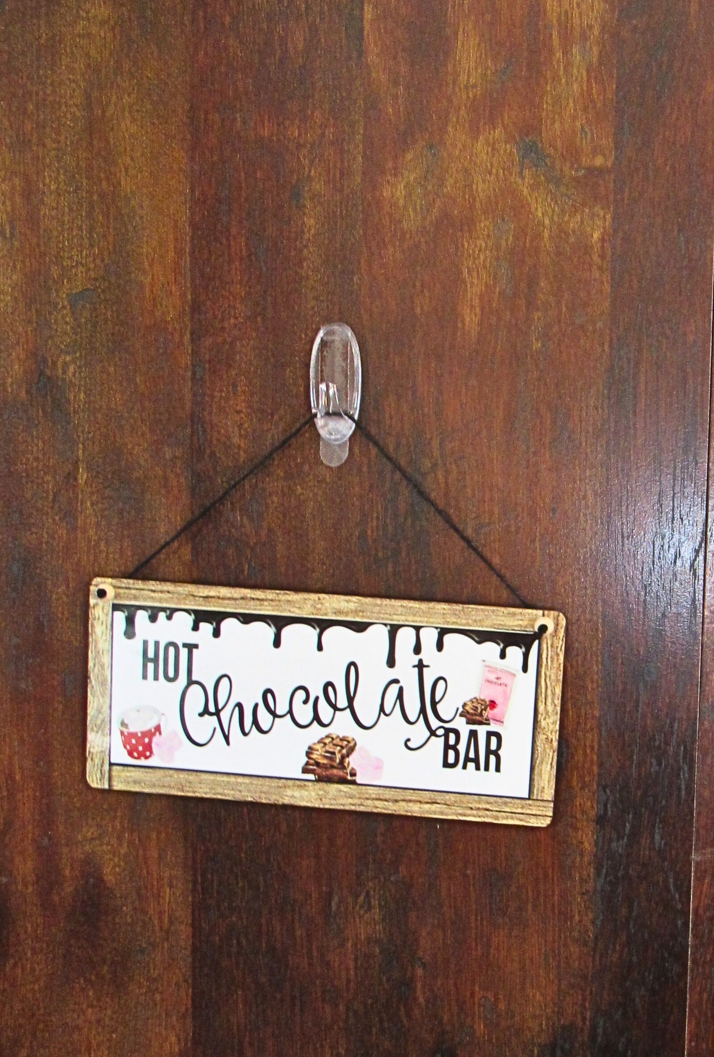 Hot Chocolate Themed Sublimated Wall/Door Hanger