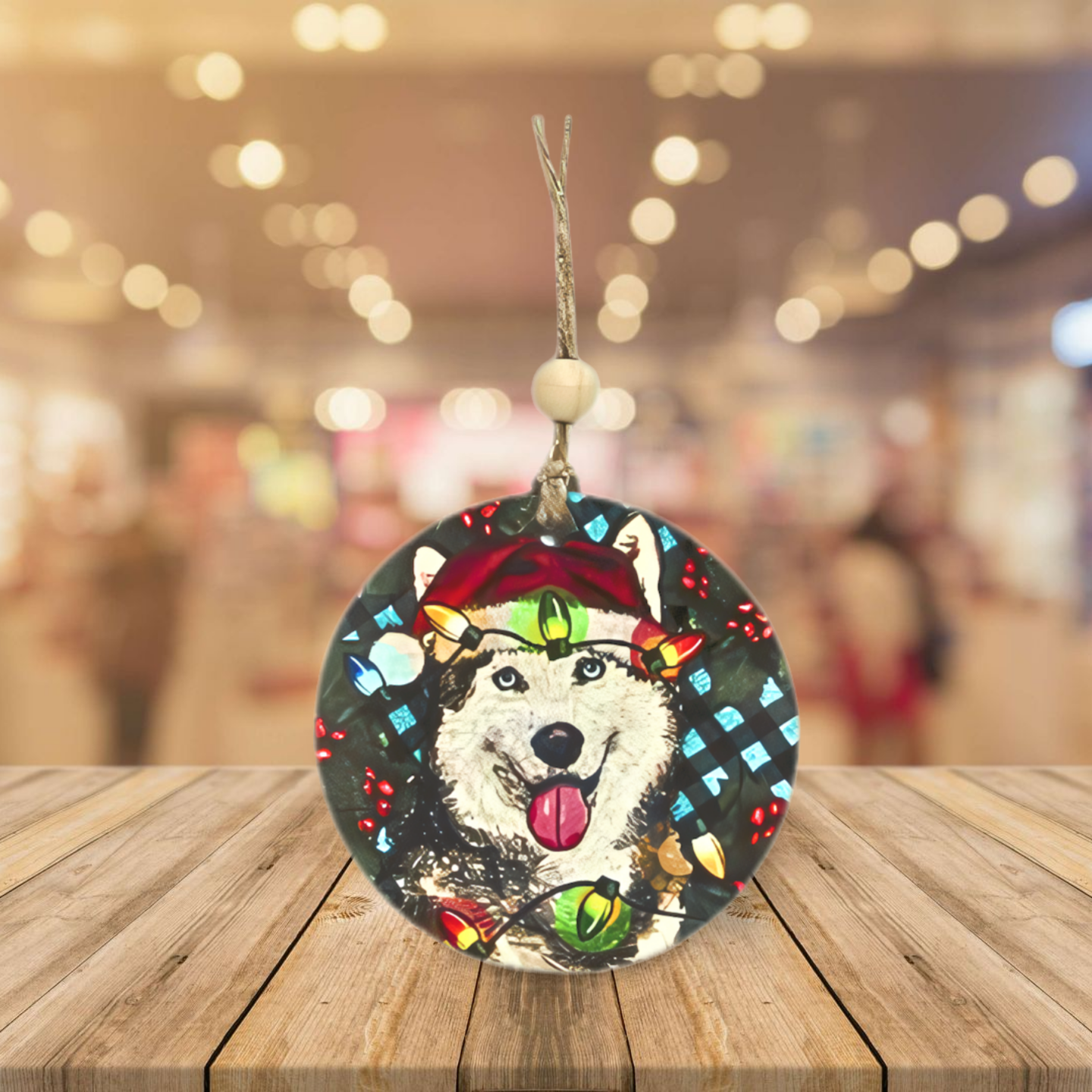 Round Shaped Sublimated Ornament