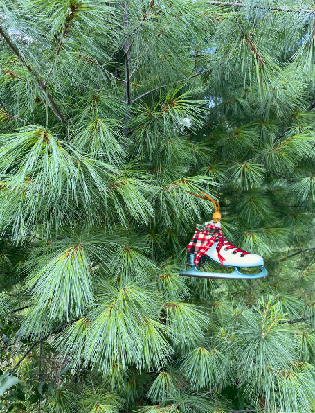 MDF - Ice Skate Shaped Sublimated Ornament