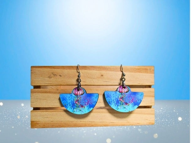 MDF-Boho Rounded Sublimated Earrings 1.5 inch