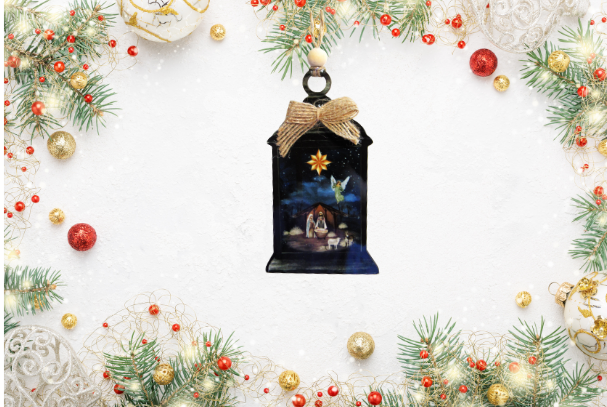 Lantern Shaped Sublimated Ornament