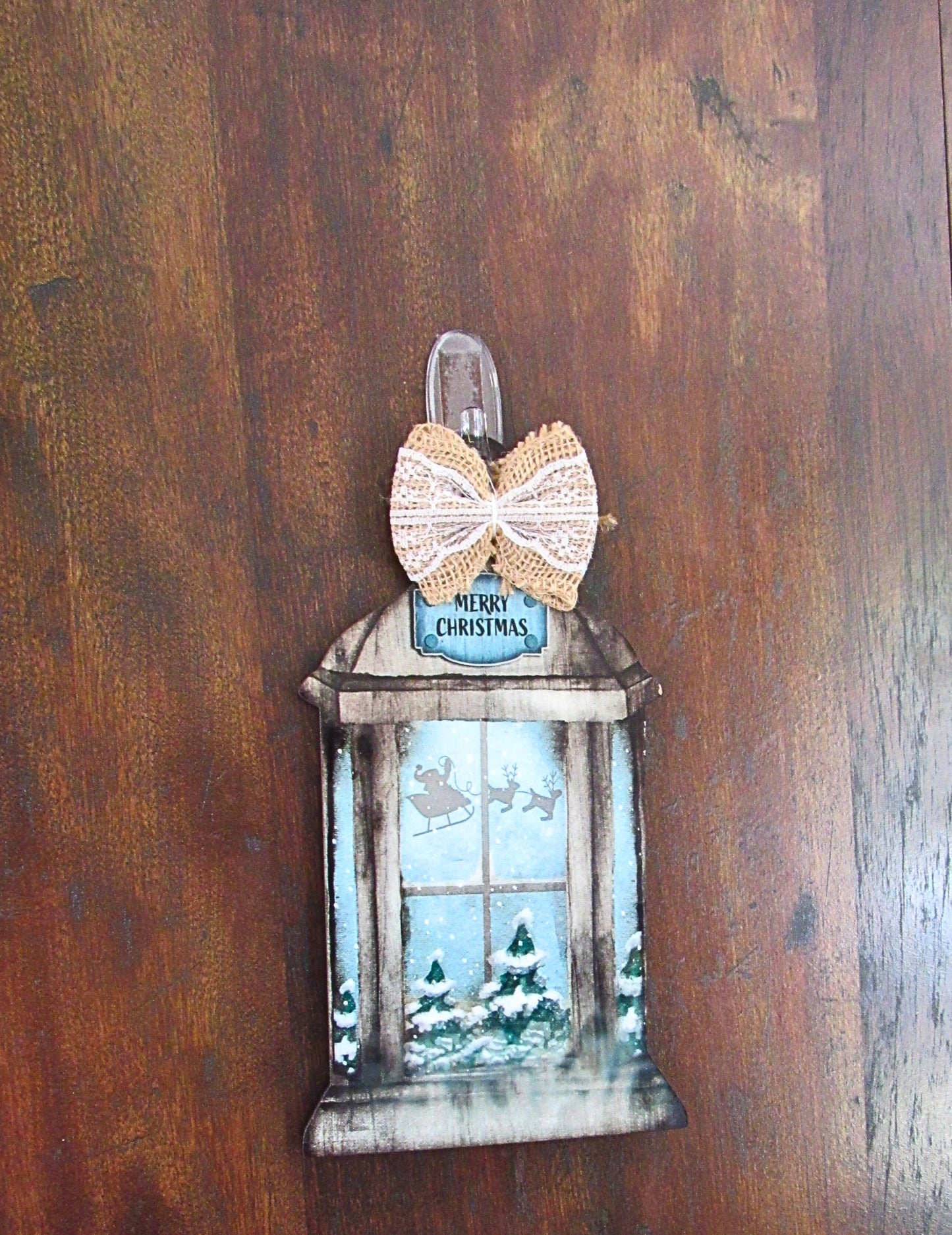 Lantern Shaped Sublimated Door Hanger