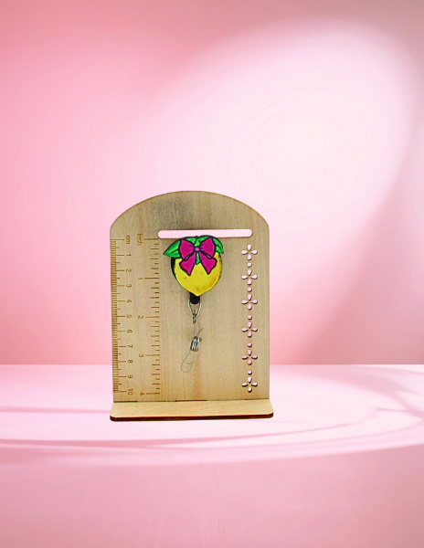 MDF- Lemon Shaped Sublimated Badge Reel