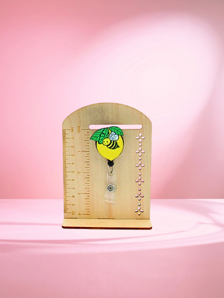 MDF- Lemon Shaped Sublimated Badge Reel