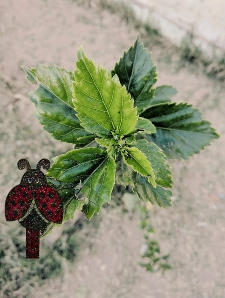 Acrylic-Ladybug Shaped Sublimated Plant Stake