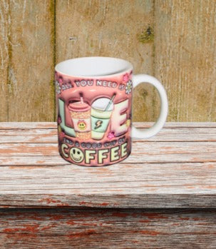 11 oz.  Ceramic Coffee Mug Sublimated