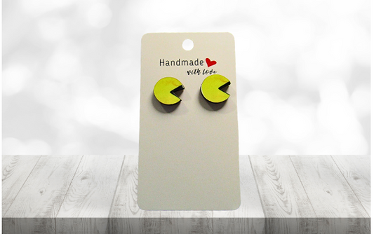 MDF-Lilypad Shaped Sublimated Stud Earrings