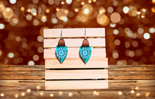 MDF-Teardrop Shaped Sublimated Earrings 1.5 inch