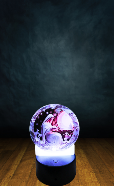 Round Shaped Sublimated Acrylic Light