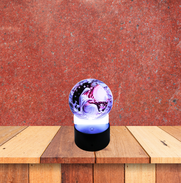 Round Shaped Sublimated Acrylic Light