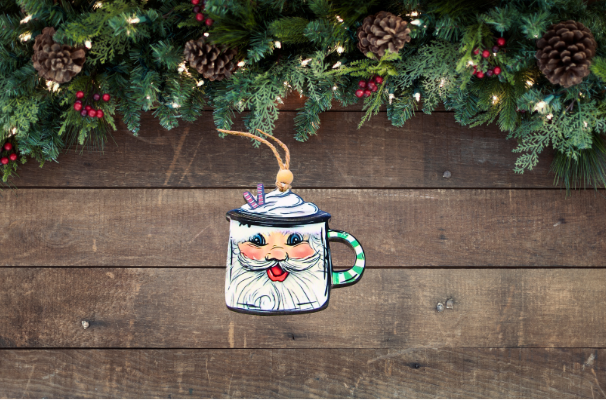 MDF - 3 INCHES - Coffee Mug Shaped Sublimated Ornament