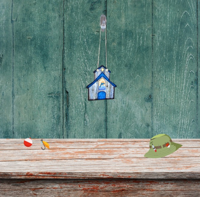 Marina Building Shaped Sublimated Door Hanger