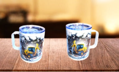 12 oz. Metal Mug with handle and Lid Sublimated