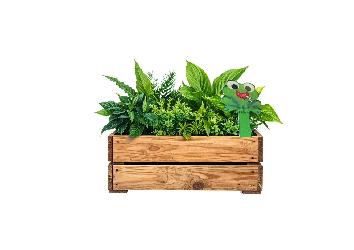 Acrylic- Frog Shaped Sublimated Garden Stake