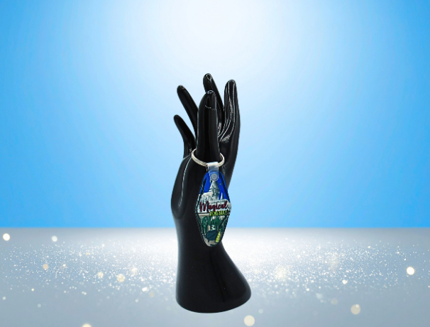 MDF-Motel Keychain Shaped Sublimated Keychain